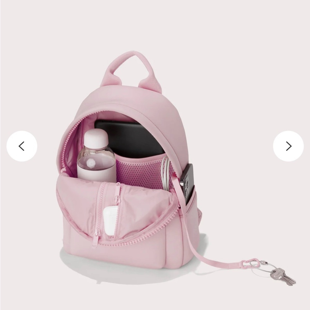 NWT Dagne Dover Small Dakota Neoprene Backpack – Limited Edition Wild Rose Pink - Picture 3 of 9